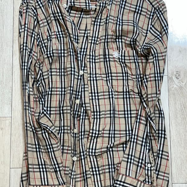 버버리 빈티지 체크셔츠