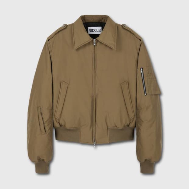 리들 봄버 자켓 브라운 새상품