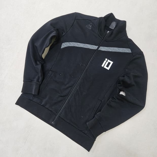 L 르꼬끄 블랙 져지 집업 0319Y