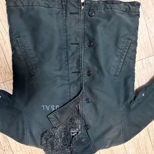 알파인더스트리 n-1 덱자켓 블랙 L 사이즈