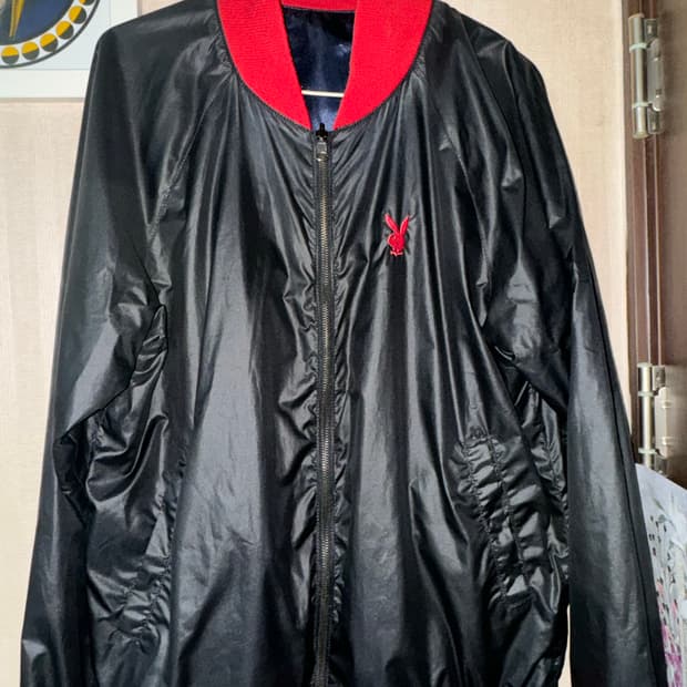 플레이보이 빈티지 성조기 리버시블 블루종 급처