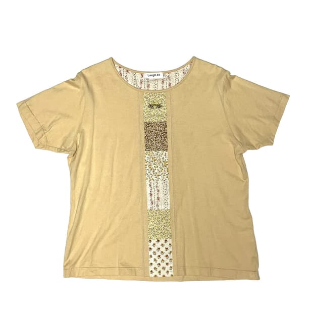 Yellow patch t shirt
