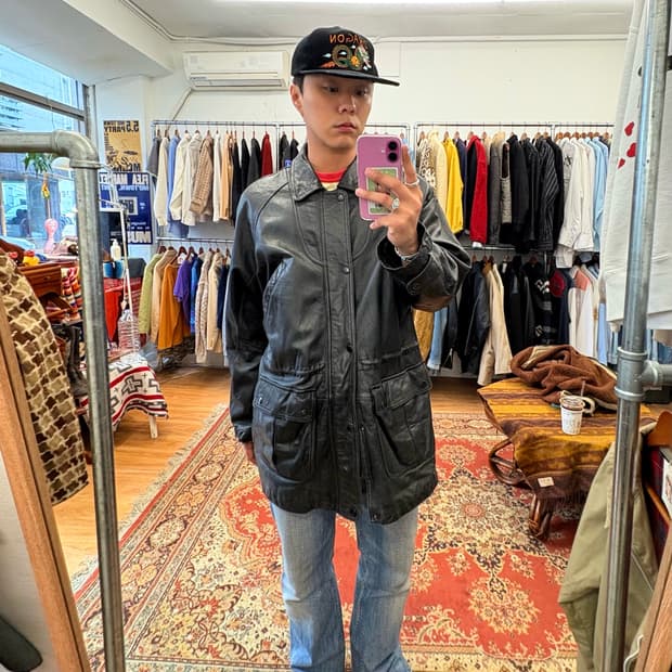 UNO Tokyo 90’s Long Leather Field Coat