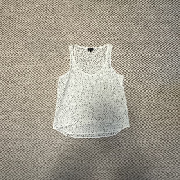 THEORY crochet sleeveless