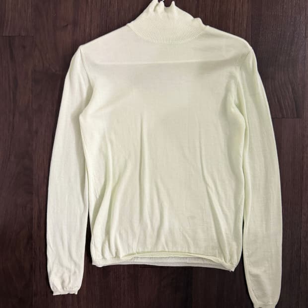 랑방 캐시미어100 목폴라 터틀넥 니트