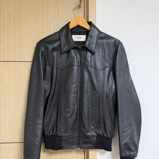 셀린느 레더 블루종