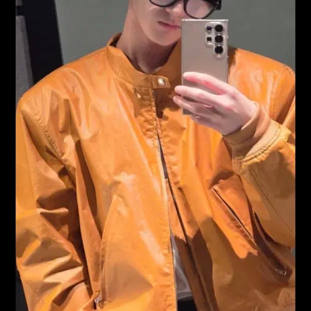 렉토 머스타드 암브레 모터사이클 자켓 L