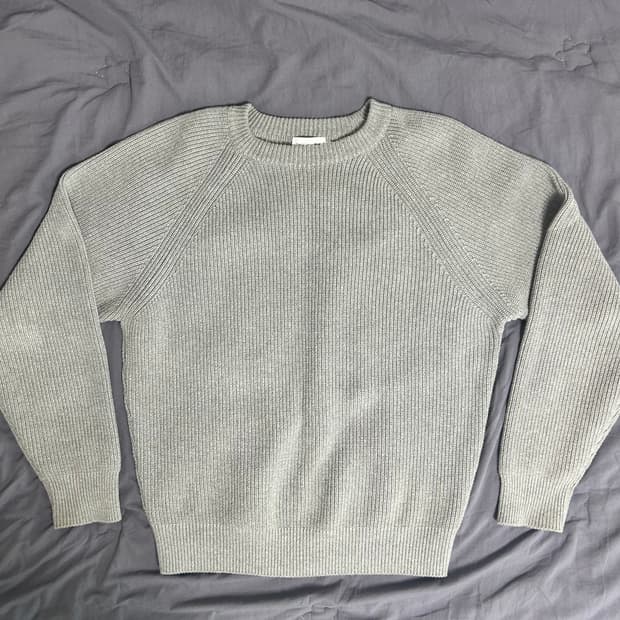 스테디에브리웨어 코튼 피셔맨 니트 그레이 1사이즈