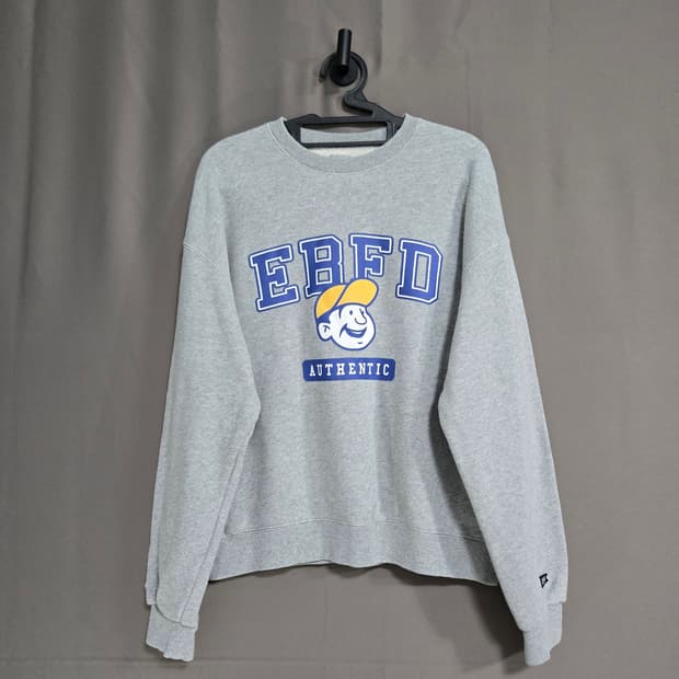 No.109 이벳필드 EBBETS FIELD 그래픽 프린팅 맨투맨 그레이