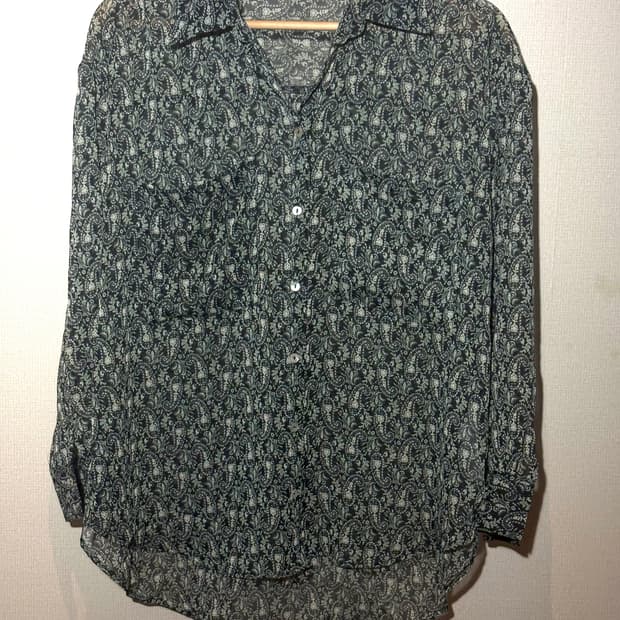zara 페이즐리 빈티지 무드 블라우스