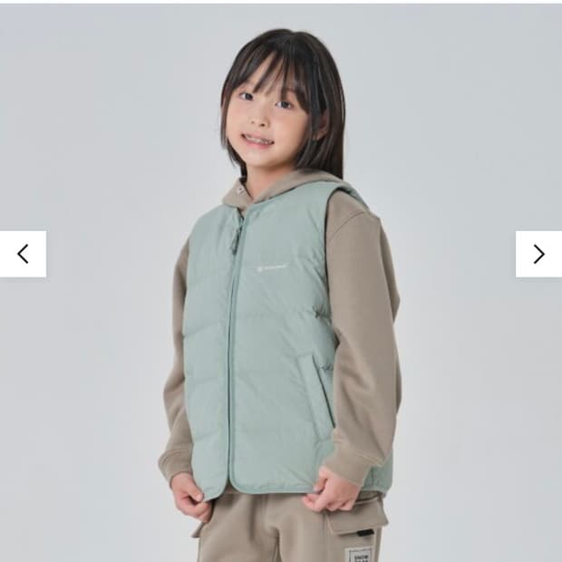 스노우피크 키즈 경량 다운 베스트