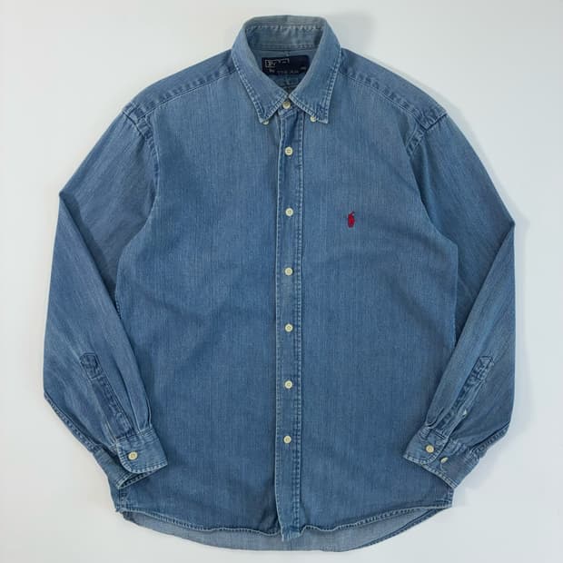 Polo  폴로 랄프로렌 자수 코튼 샴브레이 셔츠 