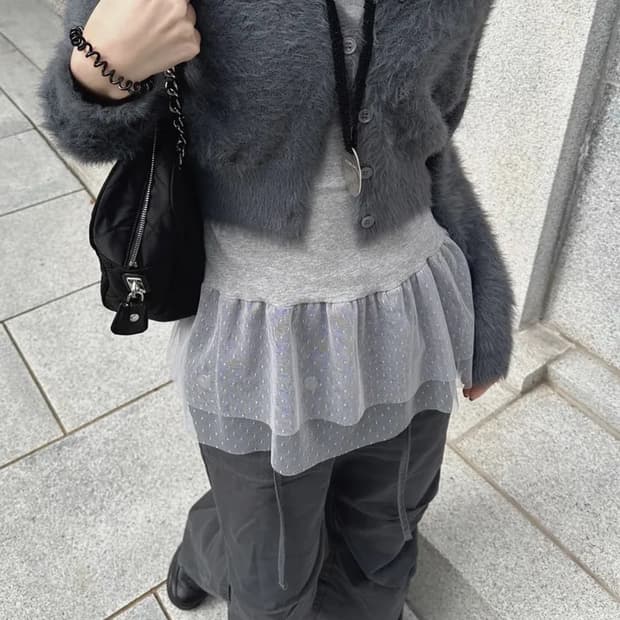 모리걸 레이어드 슬리브리스