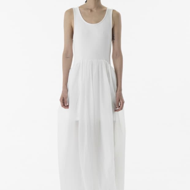 아모멘토 시어 저지 원피스