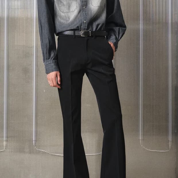 [새상품]엘무드 잔느 플레어 슬랙스