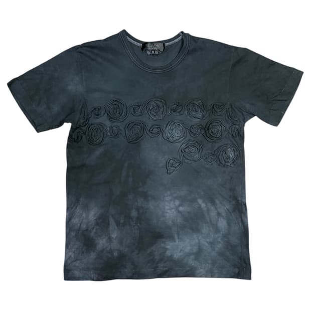 2013 꼼데가르송 무수한 입체 장미 반팔 티셔츠