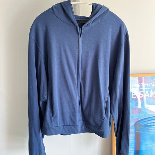 Mudule 008 lounge hoodie zip blue 3