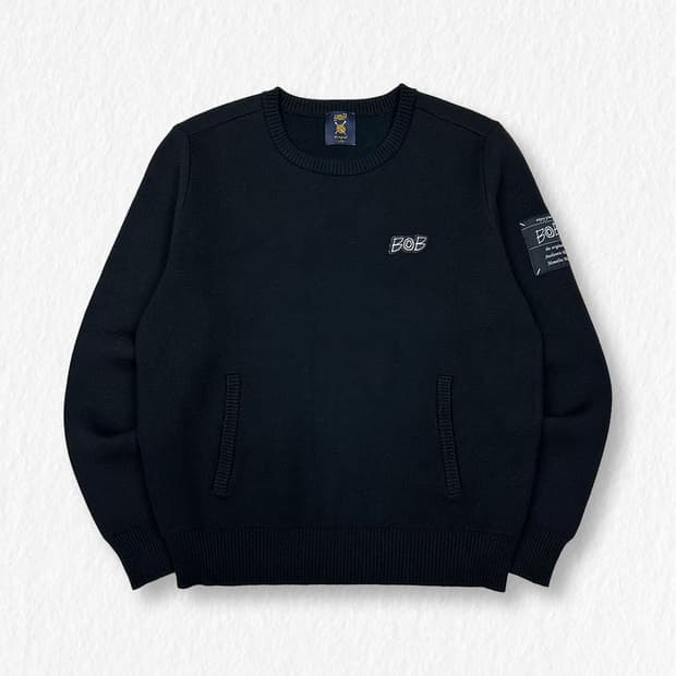 메종밥 니트 블랙