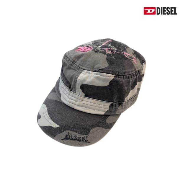 디젤 Y2K 헌팅 카모 볼캡
