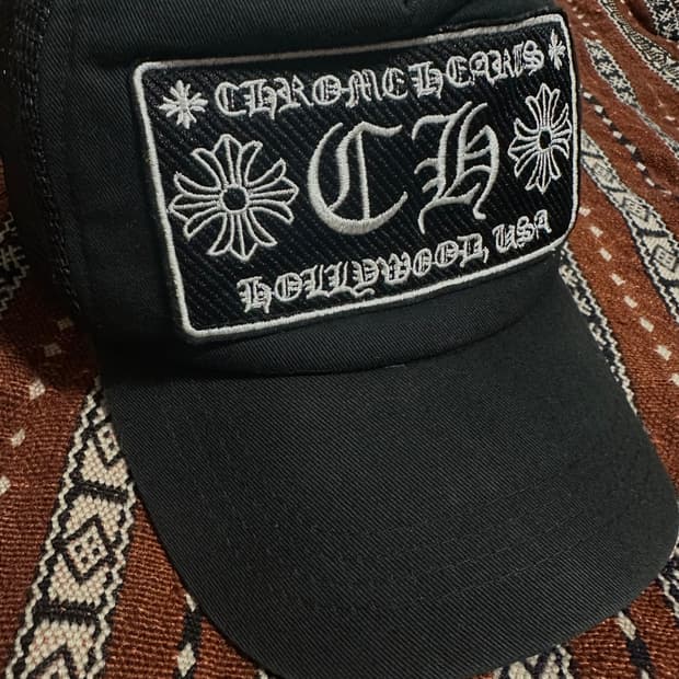 크롬하츠 블랙 메쉬 트러커캡 L