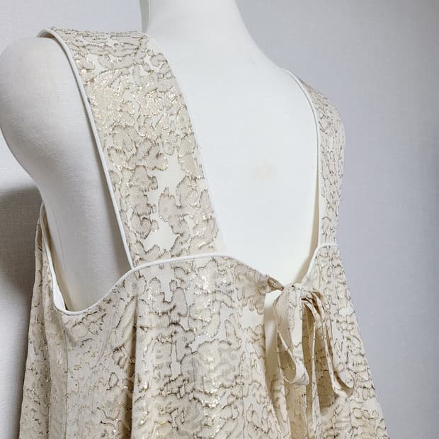 마시모두띠 금사 시퀸 슬리브리스 (표기42/44-66) 상태최상/1회착