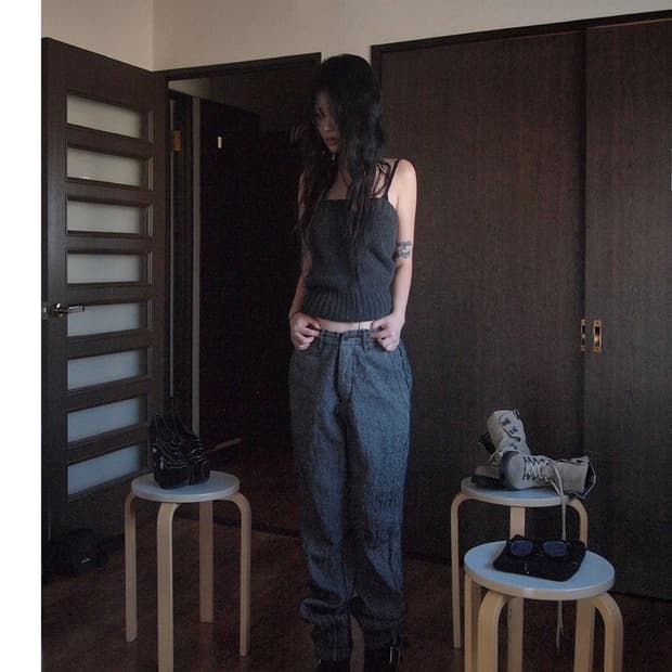 rare* 아르테 포베라 아티저널 축융 트라우져