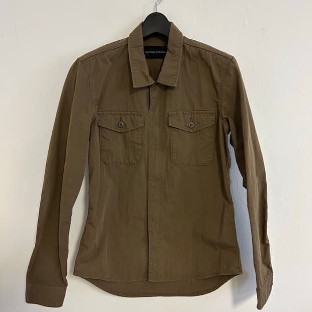 Lounge lizard 밀리터리 코튼 2웨이 지퍼 셔킷