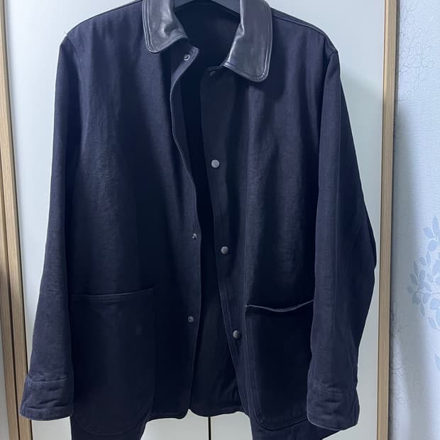 코모리 24aw 레더카라 데님자켓 3