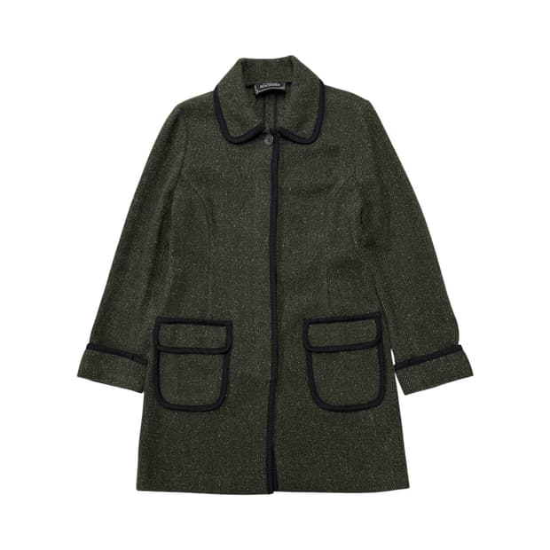 Macphee piping wool coat
