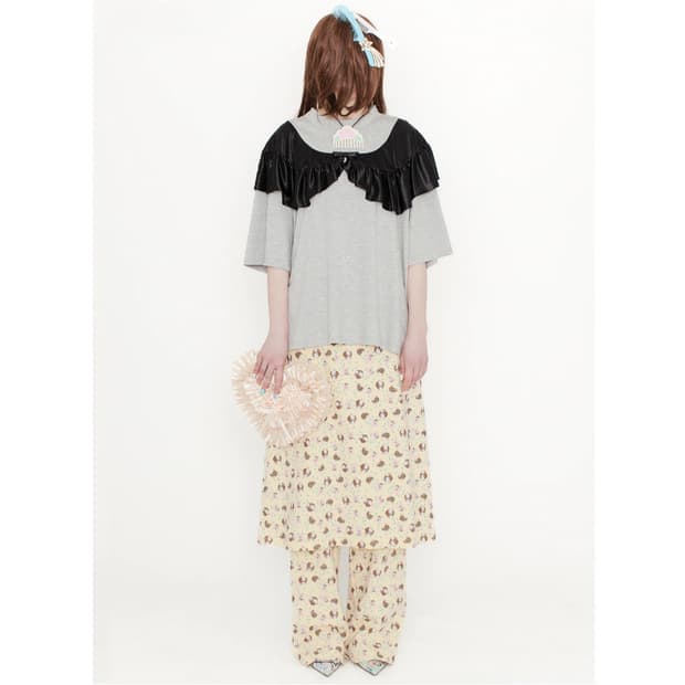 [S]애슐리 윌리엄스 CURTAIN 티셔츠/그레이