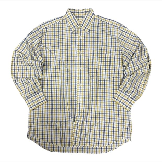 (바배) MGEGOR 옐로우 체크 셔츠