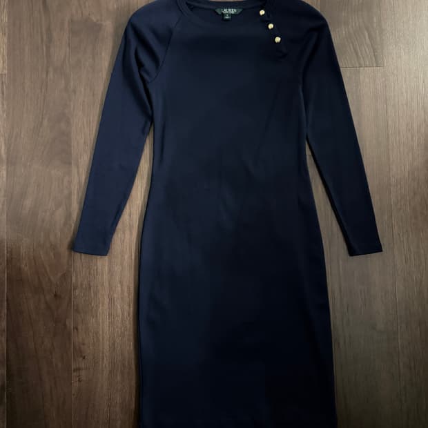 로렌 랄프로렌 금장 면100 원피스