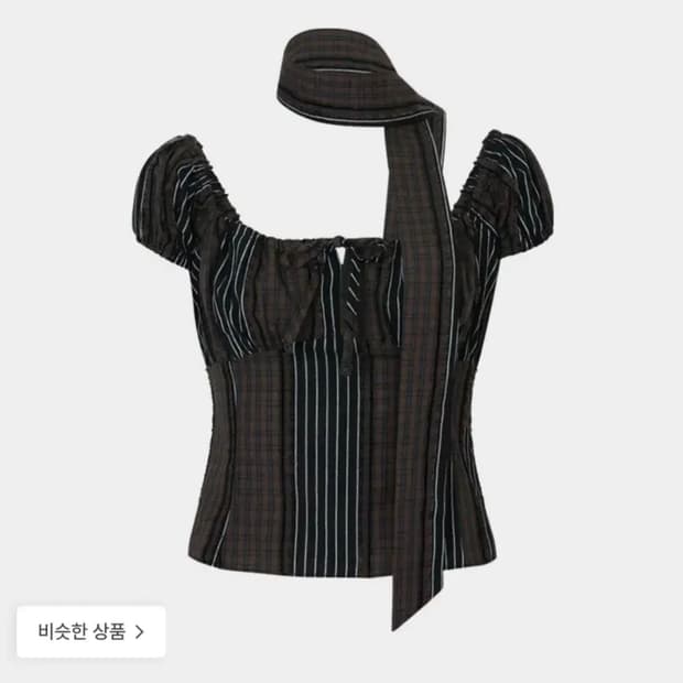 루루서울 머쉬룸 스카프 블라우스