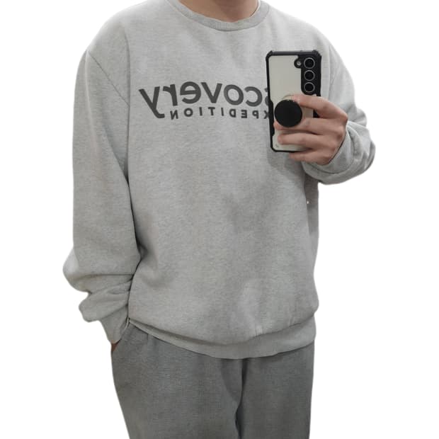 110 디스커버리 기모 맨투맨