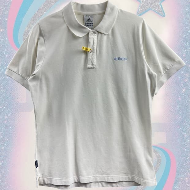 아디다스 파스텔블루 화이트 딱붙 카라티253