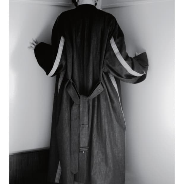 Essay 17S/S 데님 롱코트