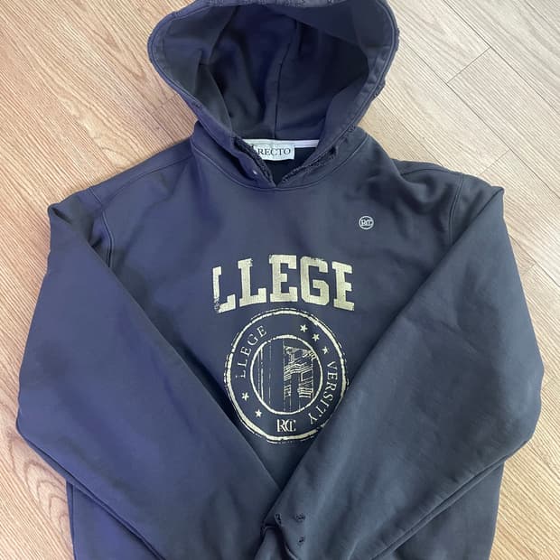 렉토 로고 후드티