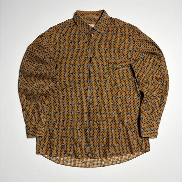 구찌 GUCCI 90's 페이즐리 홀스 패턴 코튼 셔츠 R1249