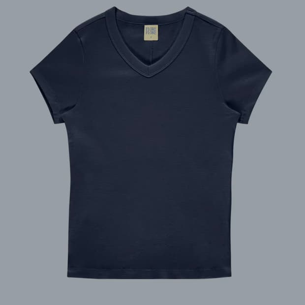 Flore flore Jill Baby Tee navy