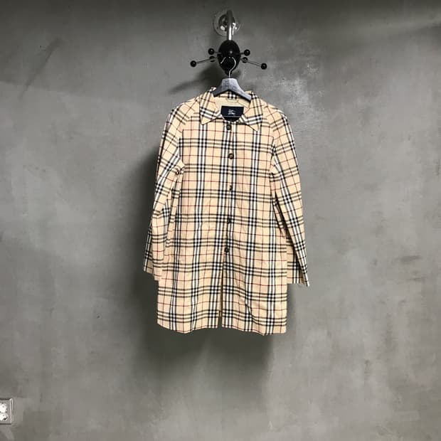 버버리 노바 체크 싱글 코트 8(W)