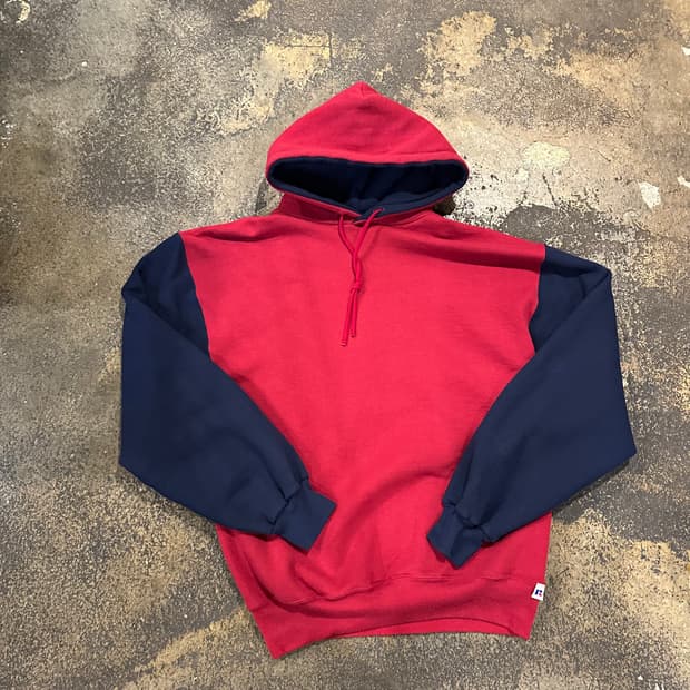 빈티지 90s 러셀 투톤 후드티
