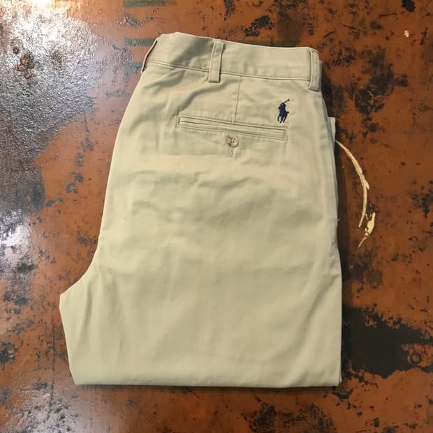 폴로랄프로렌 베이지 코튼 치노 팬츠 면바지 허리 35 36 사이즈