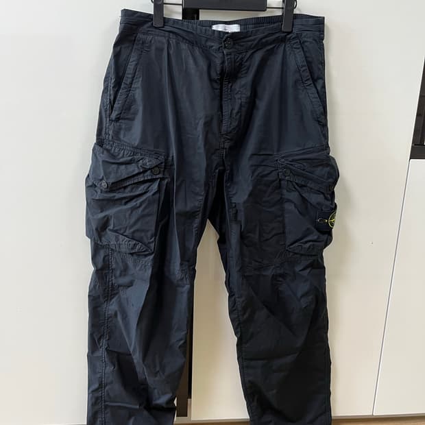 스톤 아일랜드 30203 카고 팬츠 5 포켓 블랙 - 21SS