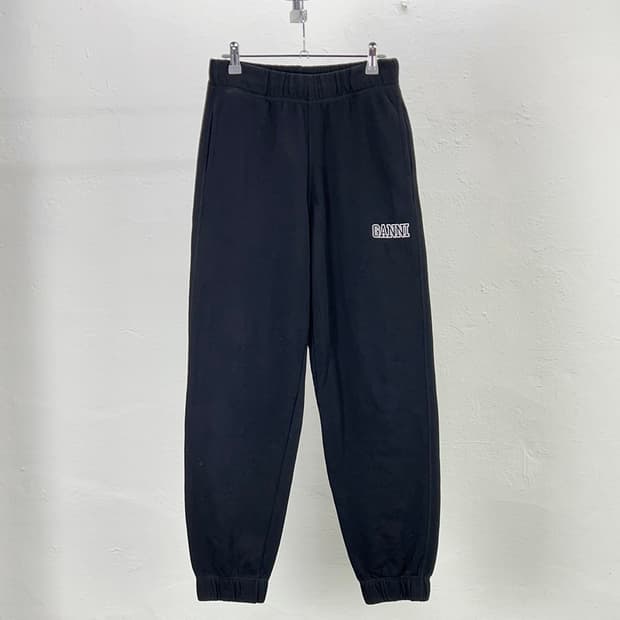 가니 소프트웨어 이솔리 엠브로이더 블랙 트랙 팬츠
