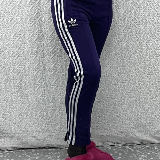 아디다스 파이어버드 퍼플실버 트랙팬츠 츄리닝바지 90 C06300