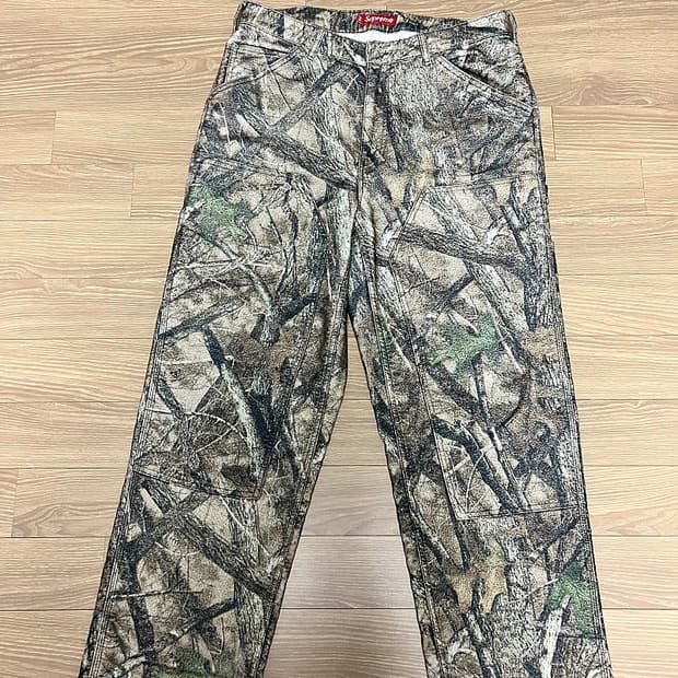 Supreme 몰스킨 더블니 리얼트리 팬츠 34