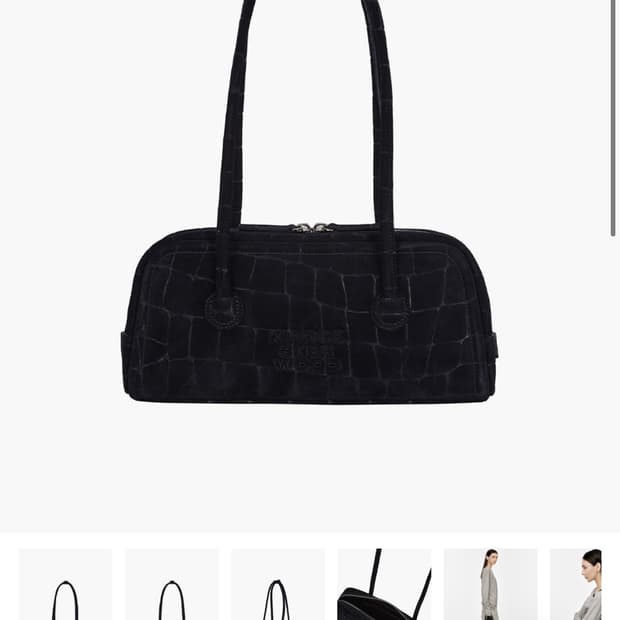 SOFT BOSTON EW_black croc-effect suede