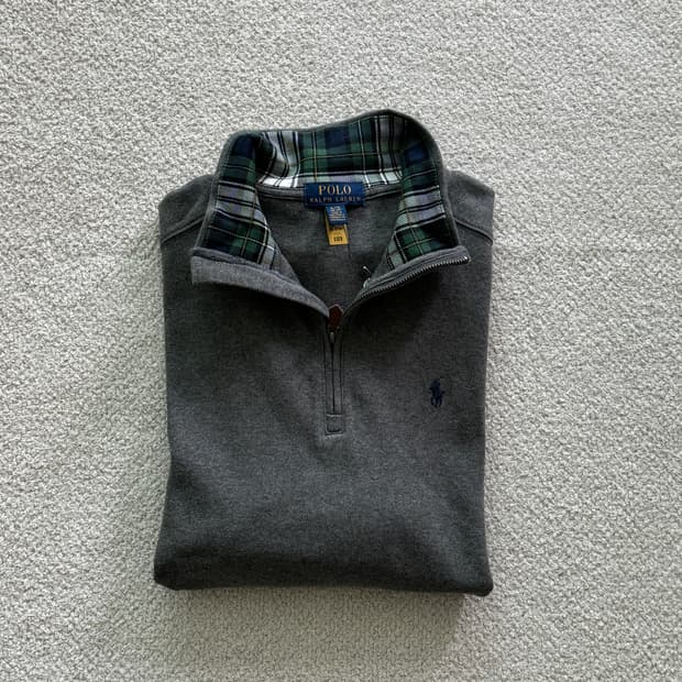 (새상품/정품) 폴로 보이즈 XL 반집업 맨투맨