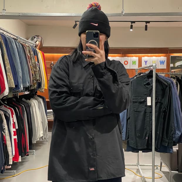 디키즈 워크 셔츠(블랙)  