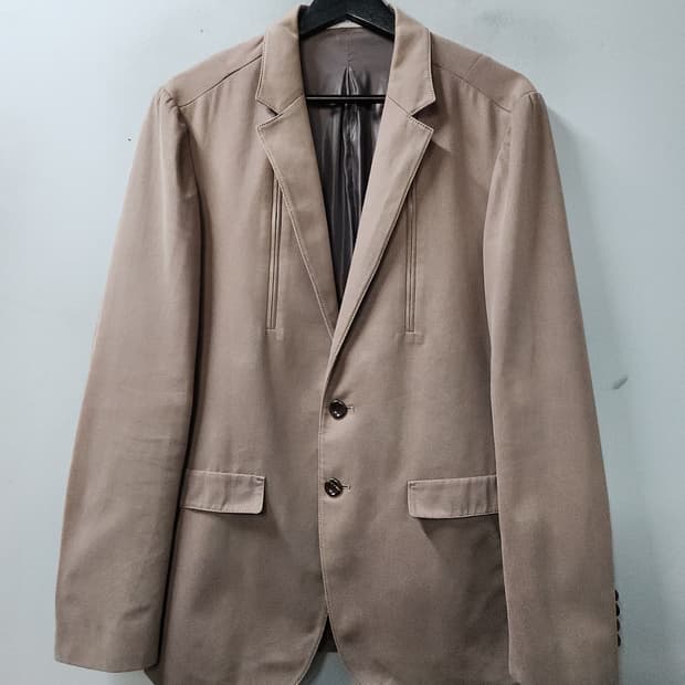 우영미 솔리드 옴므 코튼 블레이저 자켓